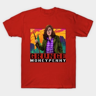 Grunge Moneypenny - Black T-Shirt